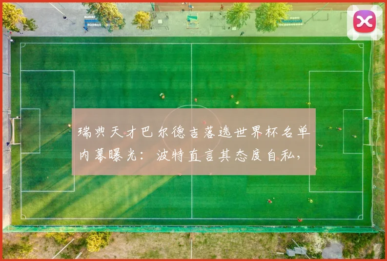 瑞典天才巴尔德吉落选世界杯名单内幕曝光：波特直言其态度自私，未来如何破局？